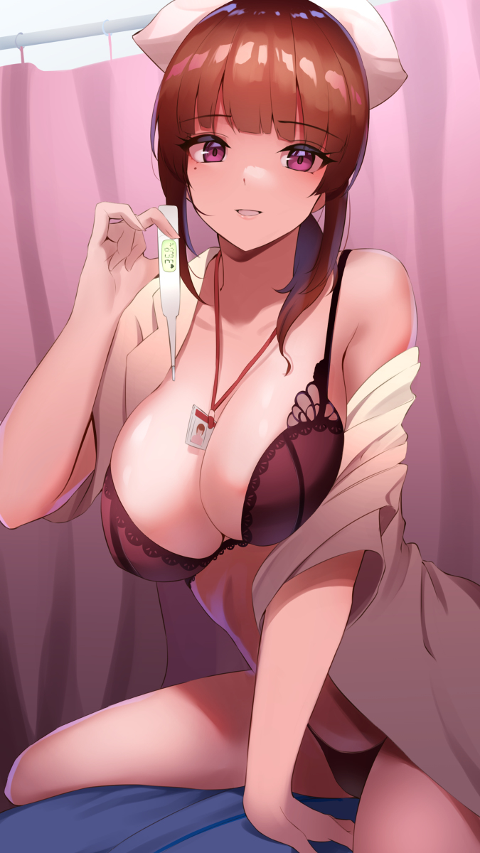 This is a pixiv picture whose title is お熱はかりますねー.