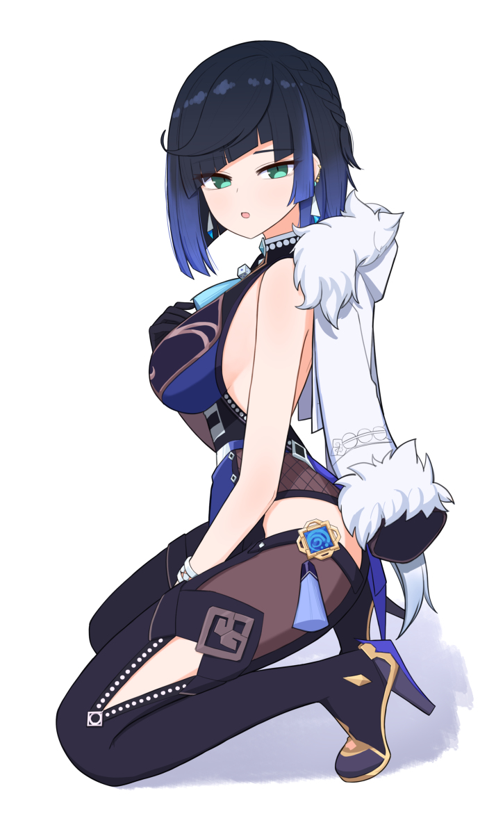 This is a pixiv picture whose title is yelan.