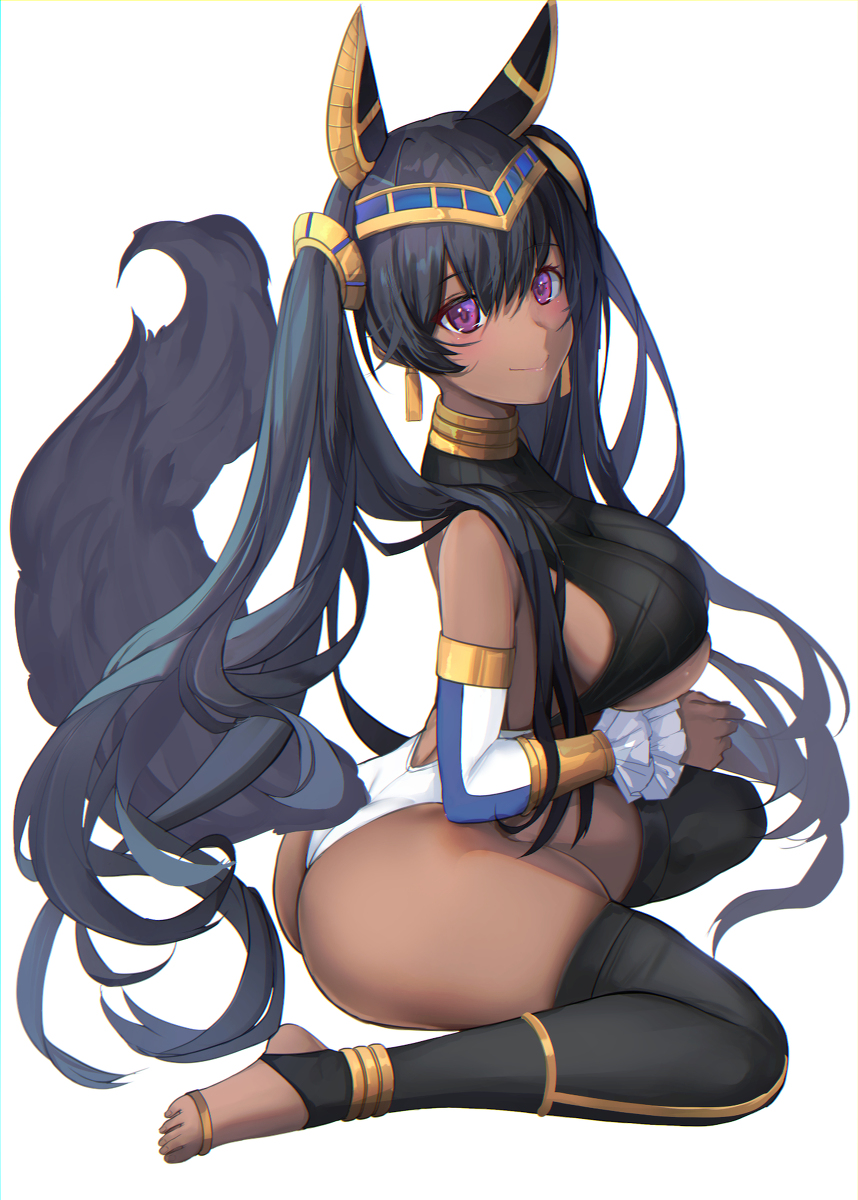 This is a pixiv picture whose title is ゆるふわ系褐色女子♡アヌビスちゃん.
