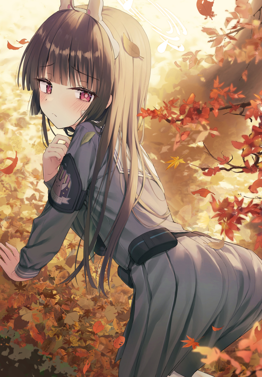 This is a pixiv picture whose title is 🍂.