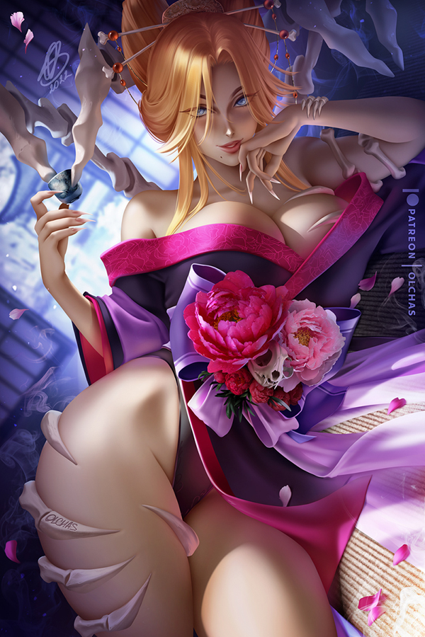 This is a pixiv picture whose title is Spirit Society Rangiku Matsumoto.