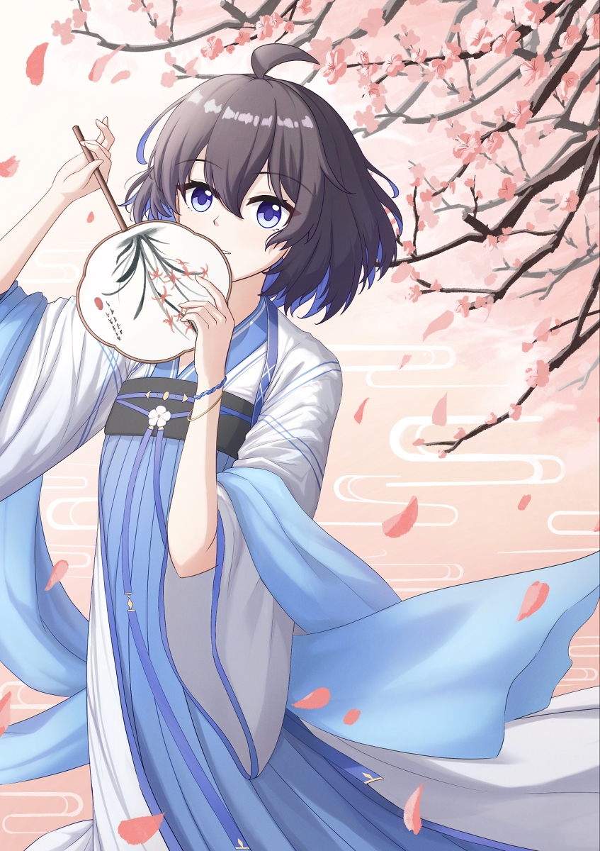 This is a pixiv picture whose title is 希儿·汉服.