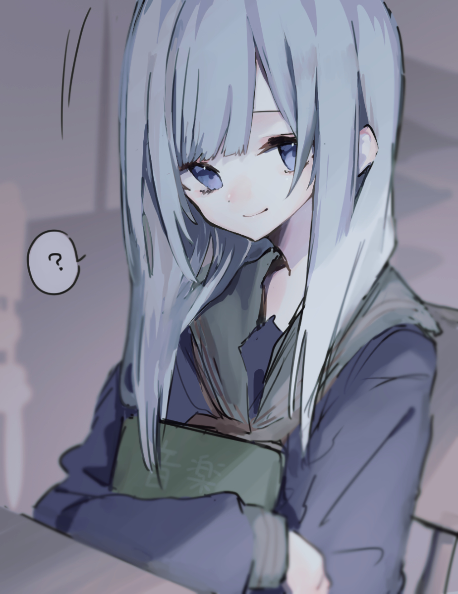 This is a pixiv picture whose title is 「…？」.