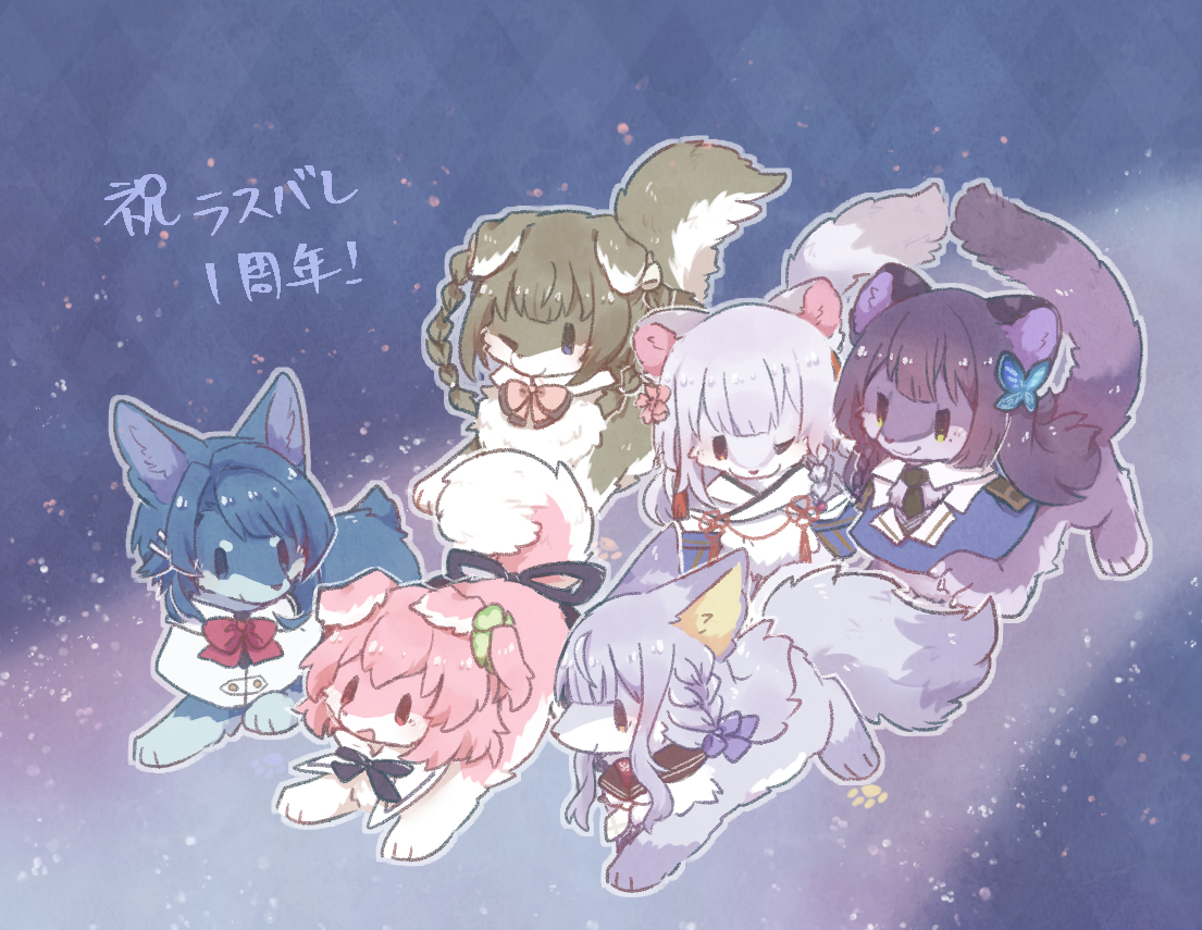 This is a pixiv picture whose title is アサリリ擬獣化まとめ3.