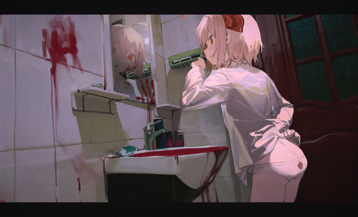 This is a pixiv picture whose title is ルーミア.