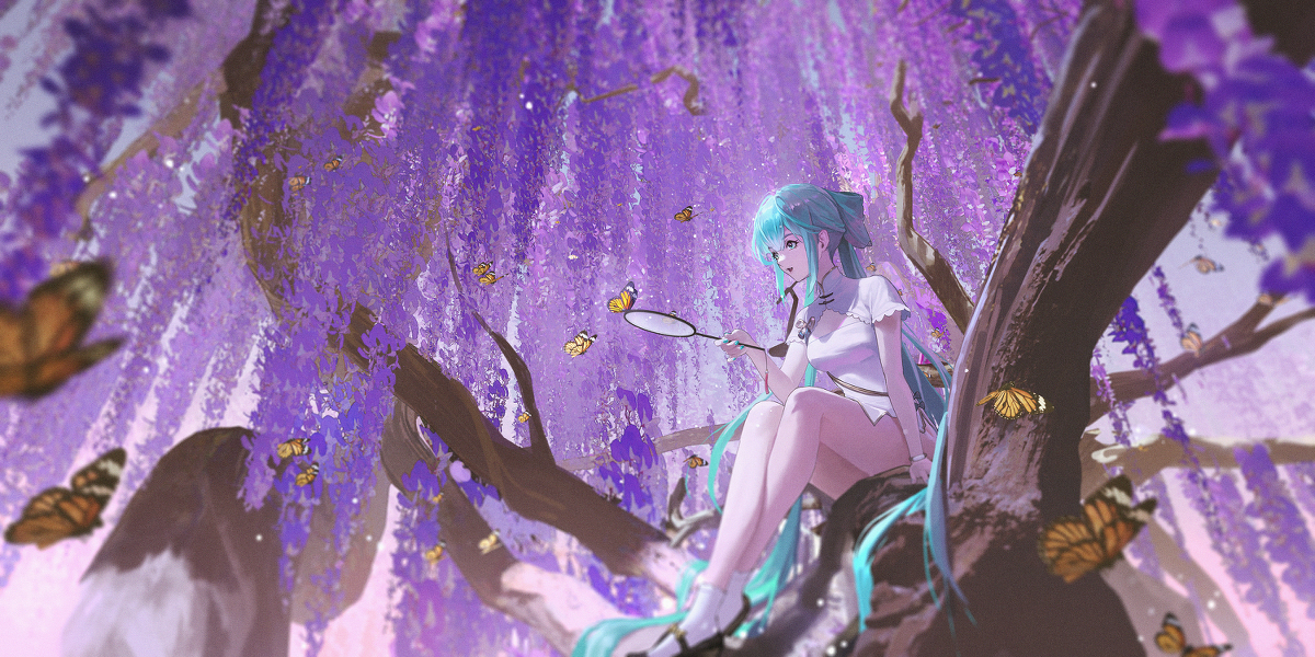 This is a pixiv picture whose title is Miku~.