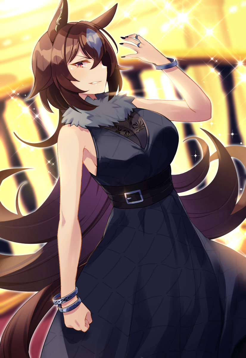 This is a pixiv picture whose title is ドレス衣装のシリウスシンボリ.