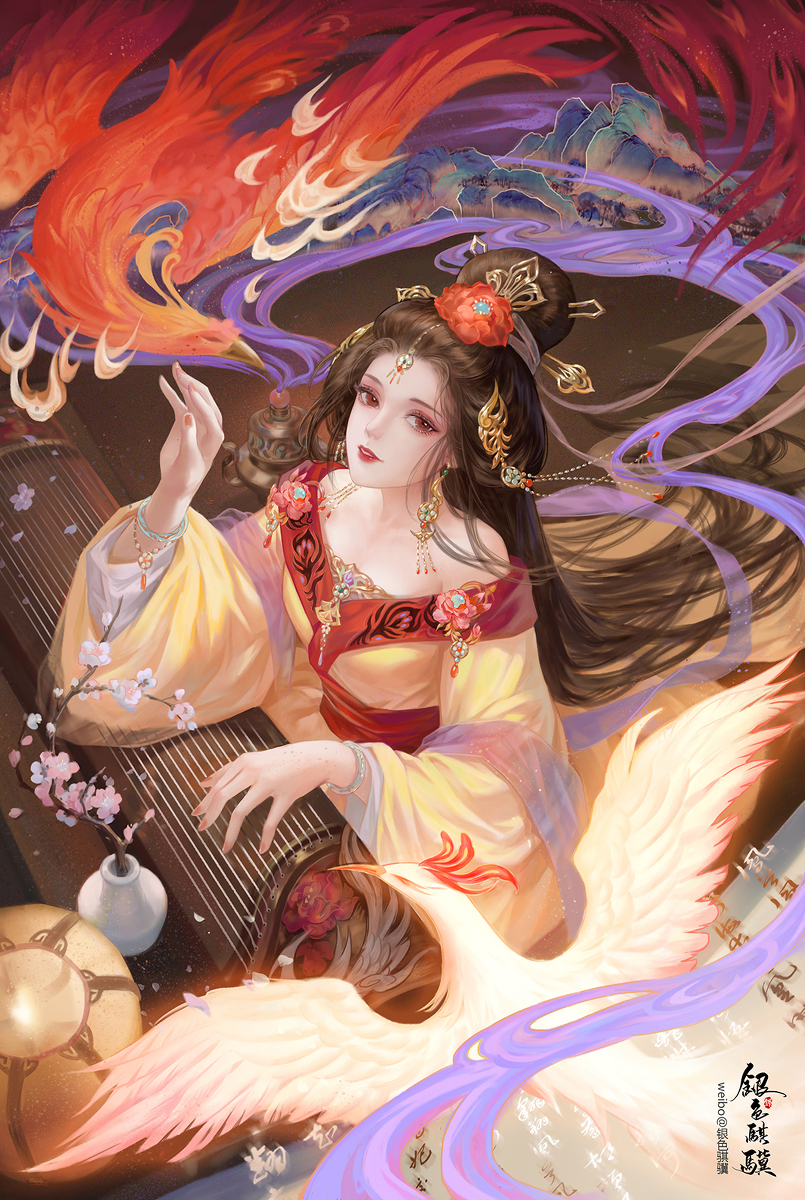 This is a pixiv picture whose title is 凤鸣.