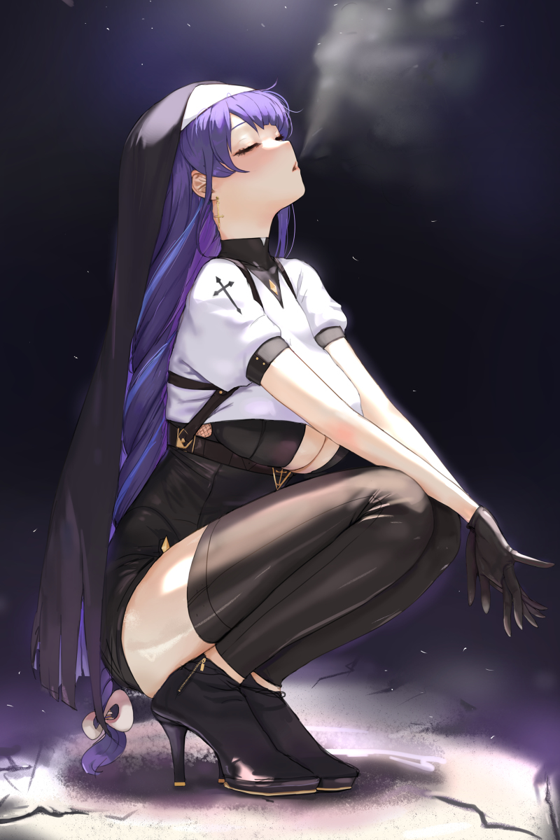 This is a pixiv picture whose title is 雷電将軍.