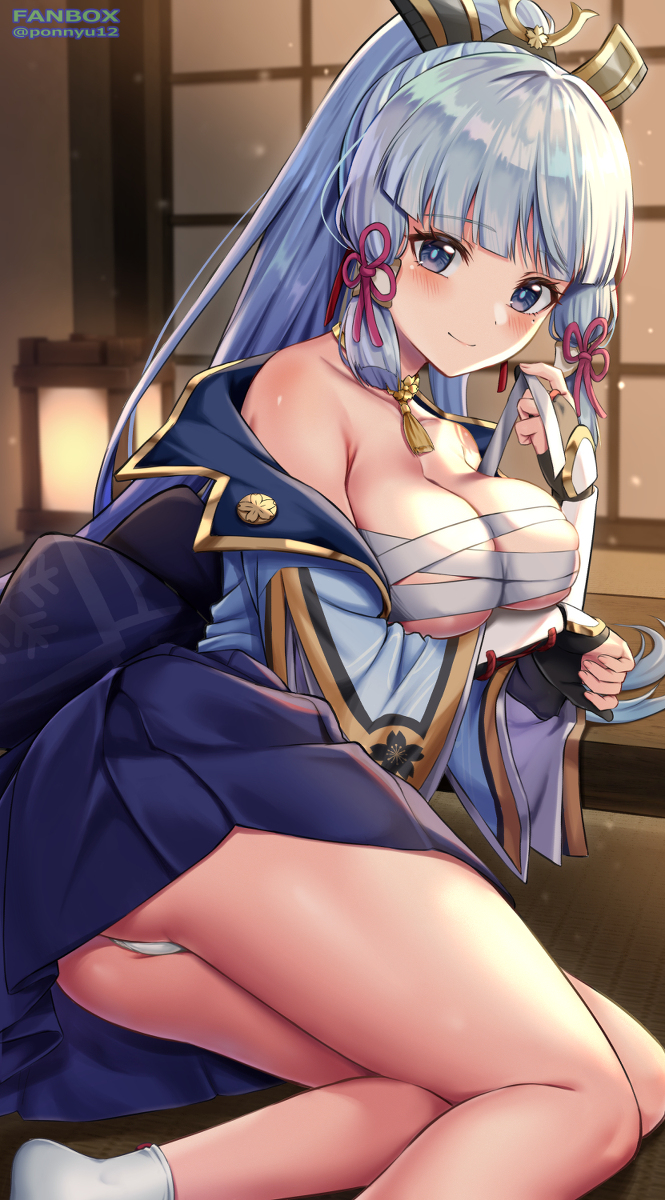 This is a pixiv picture whose title is 神里綾華.