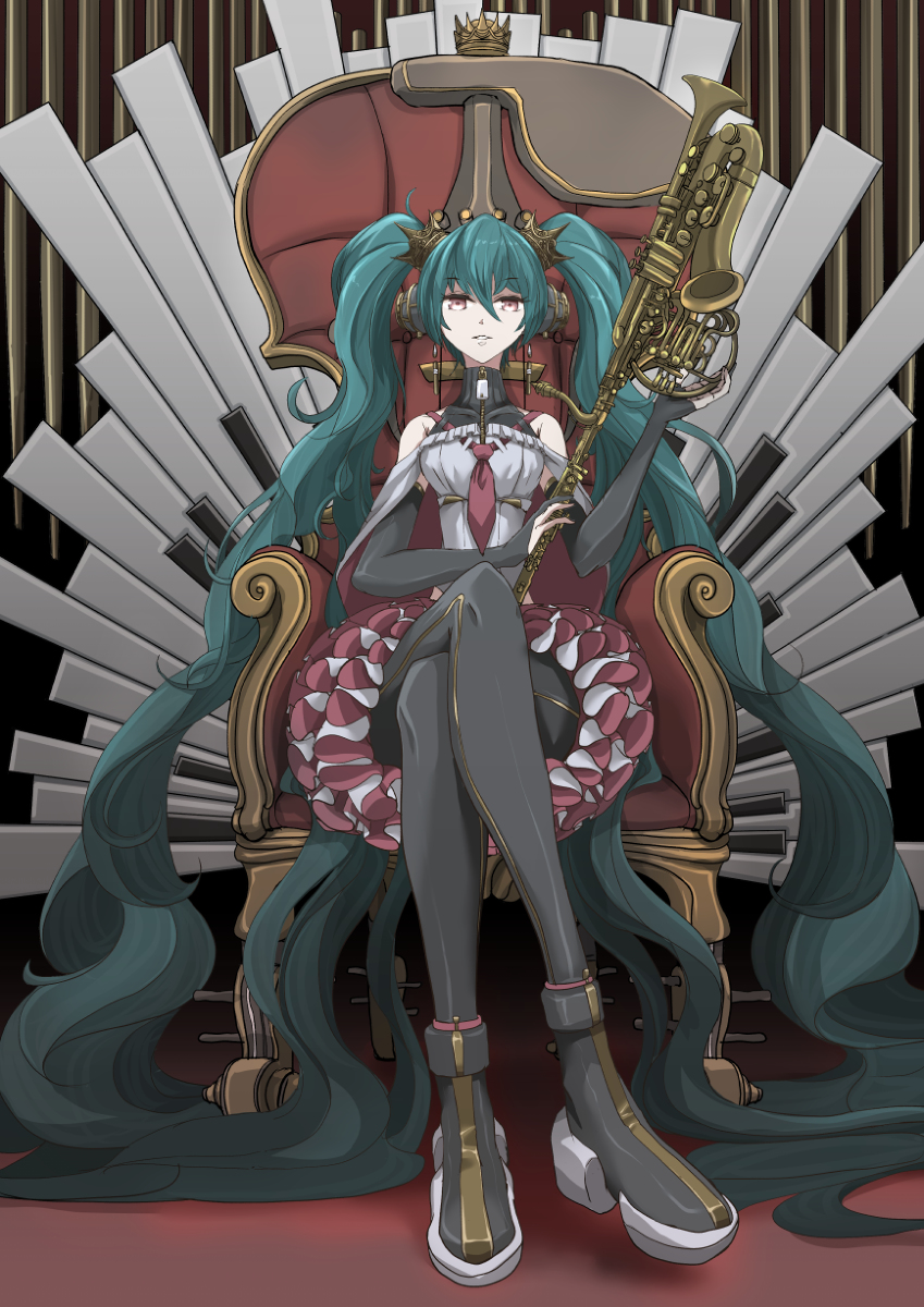 This is a pixiv picture whose title is ミクさん.