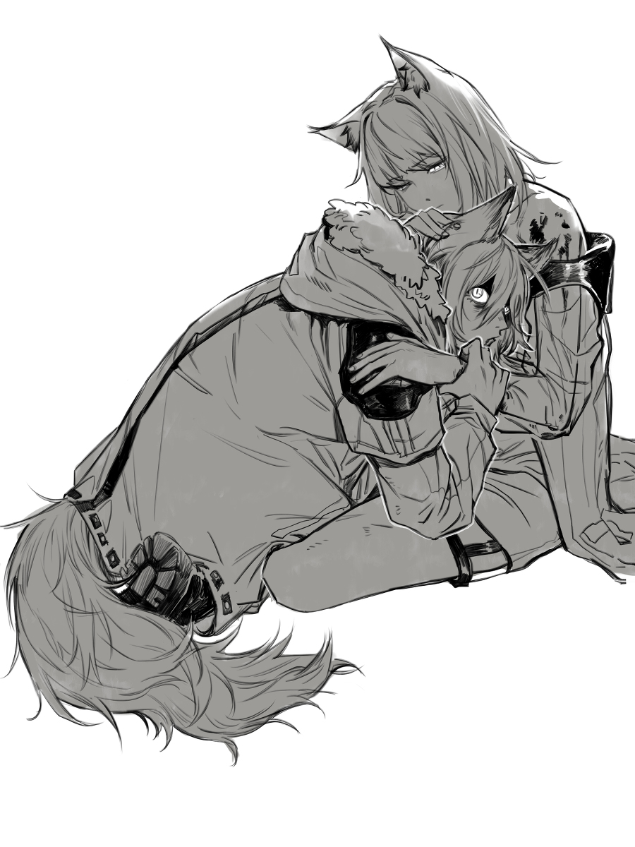This is a pixiv picture whose title is 小狼.