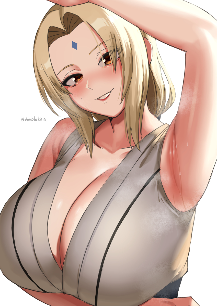 This is a pixiv picture whose title is Tsunade armpits.