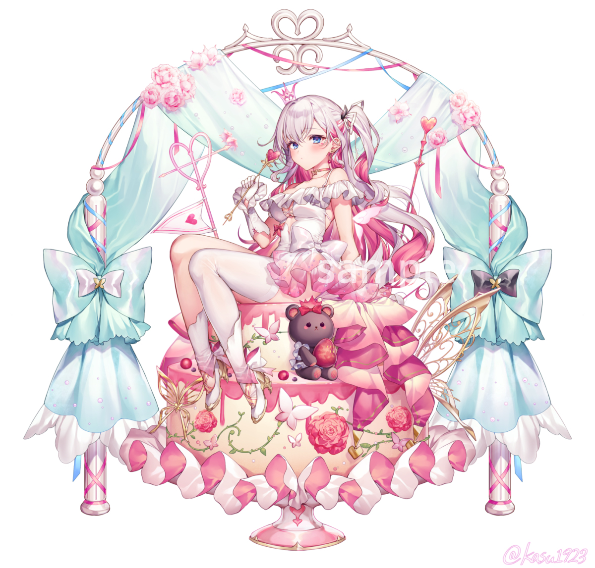 This is a pixiv picture whose title is 🌸結目ユイちゃん誕生日記念🌸.