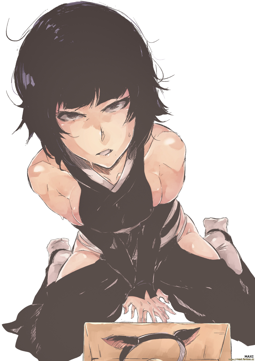 This is a pixiv picture whose title is 『アウトロー』& 『MAXI policy desu』.