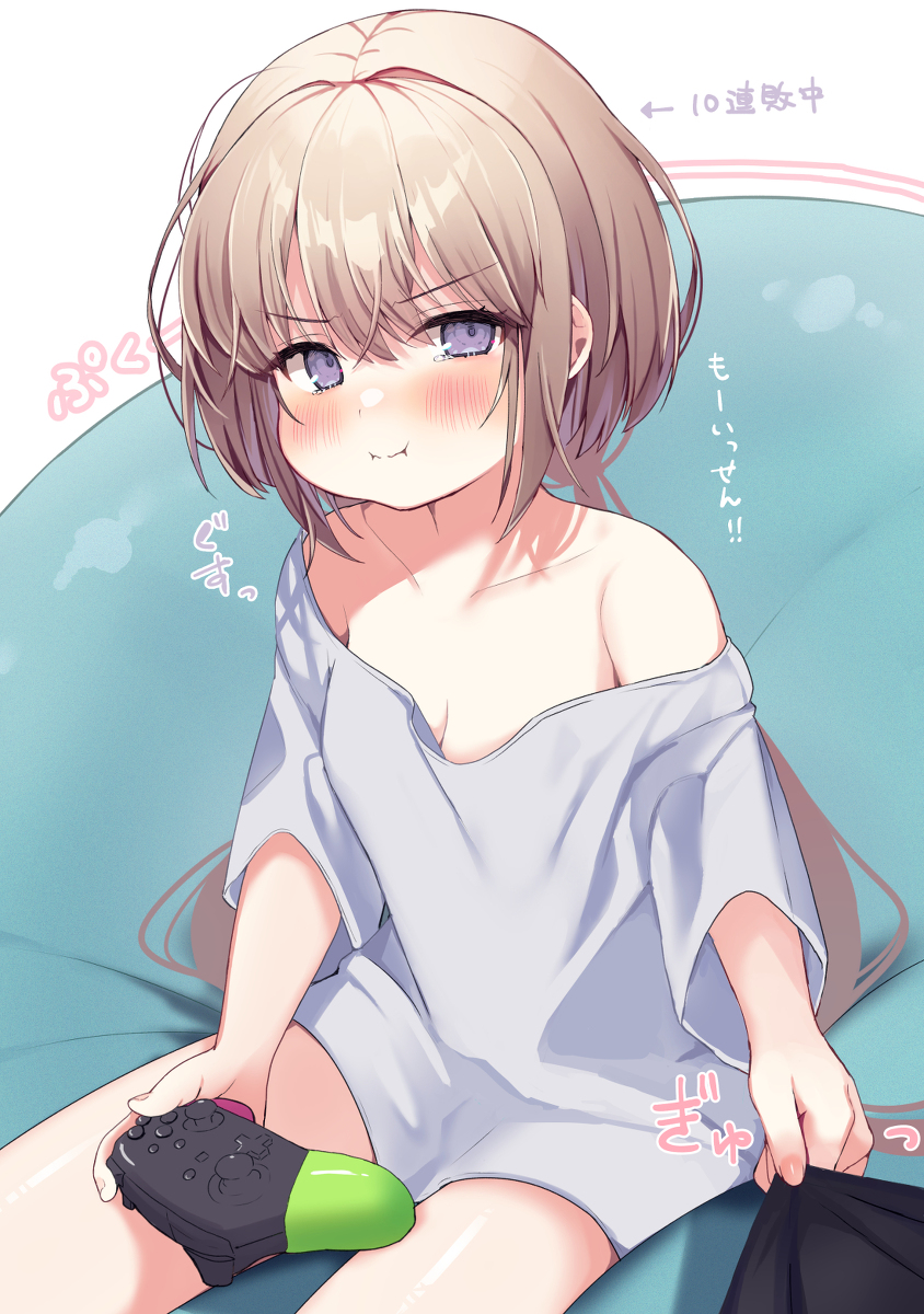 This is a pixiv picture whose title is 勝つまで離してくれない妹ちゃん.