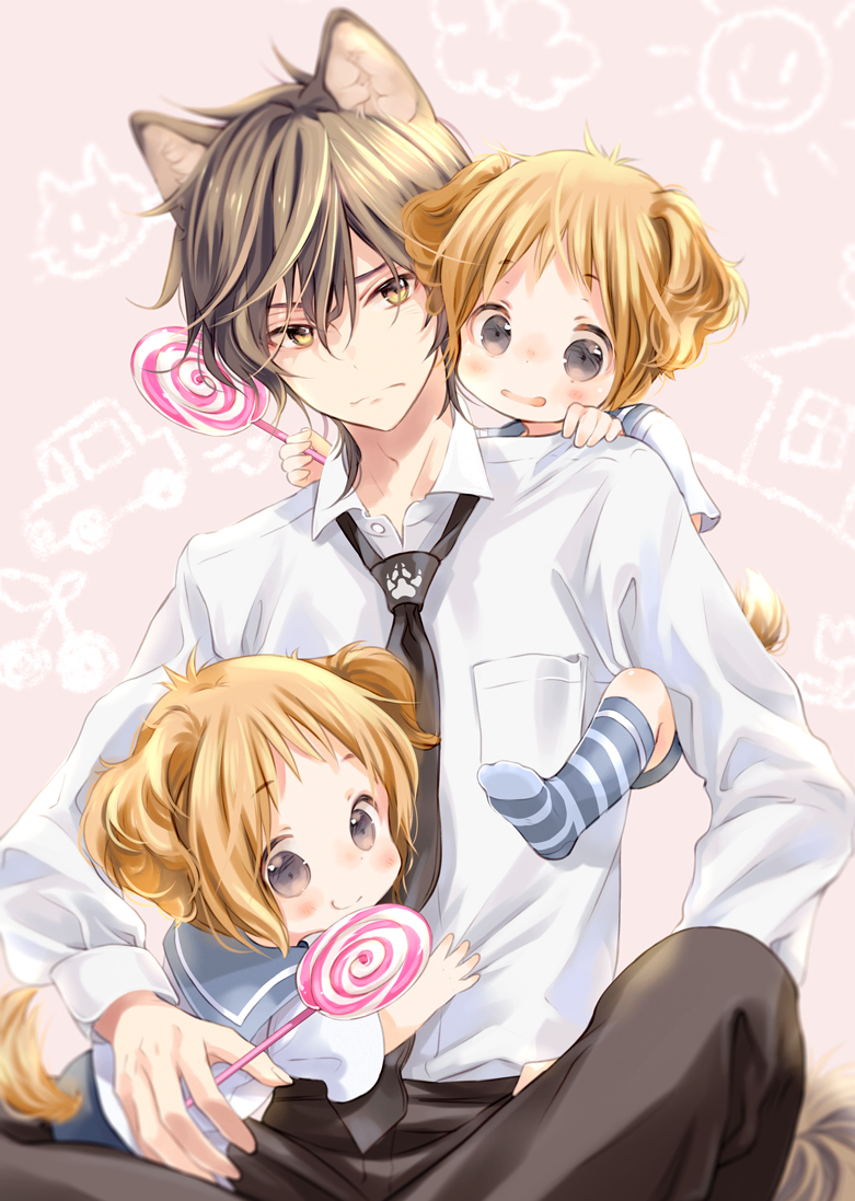 This is a pixiv picture whose title is お兄ちゃんと一緒.