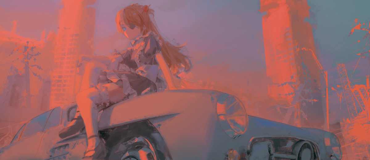 This is a pixiv picture whose title is Asuka.