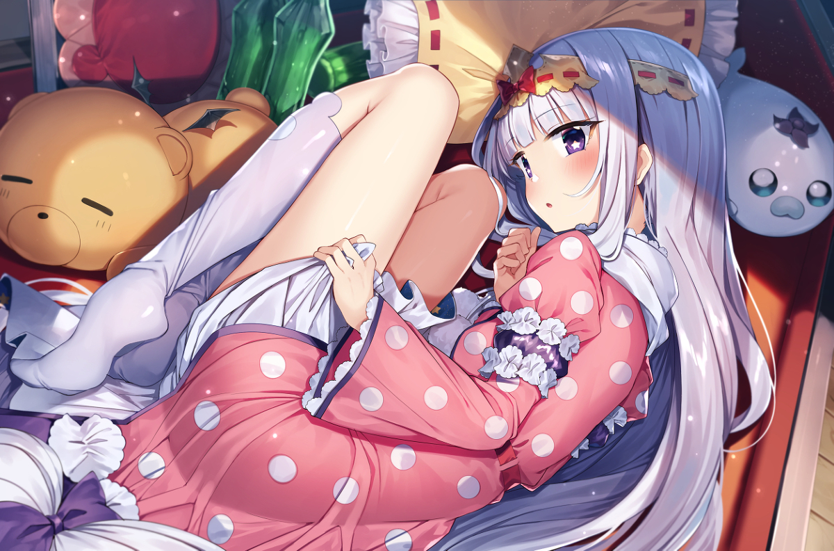 This is a pixiv picture whose title is 栖夜.