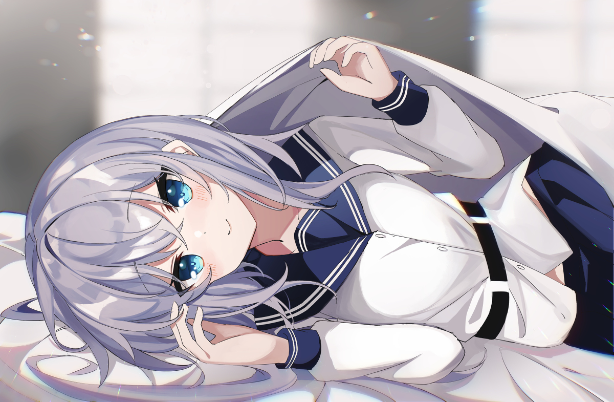 This is a pixiv picture whose title is 添い寝ヴェールヌイ.