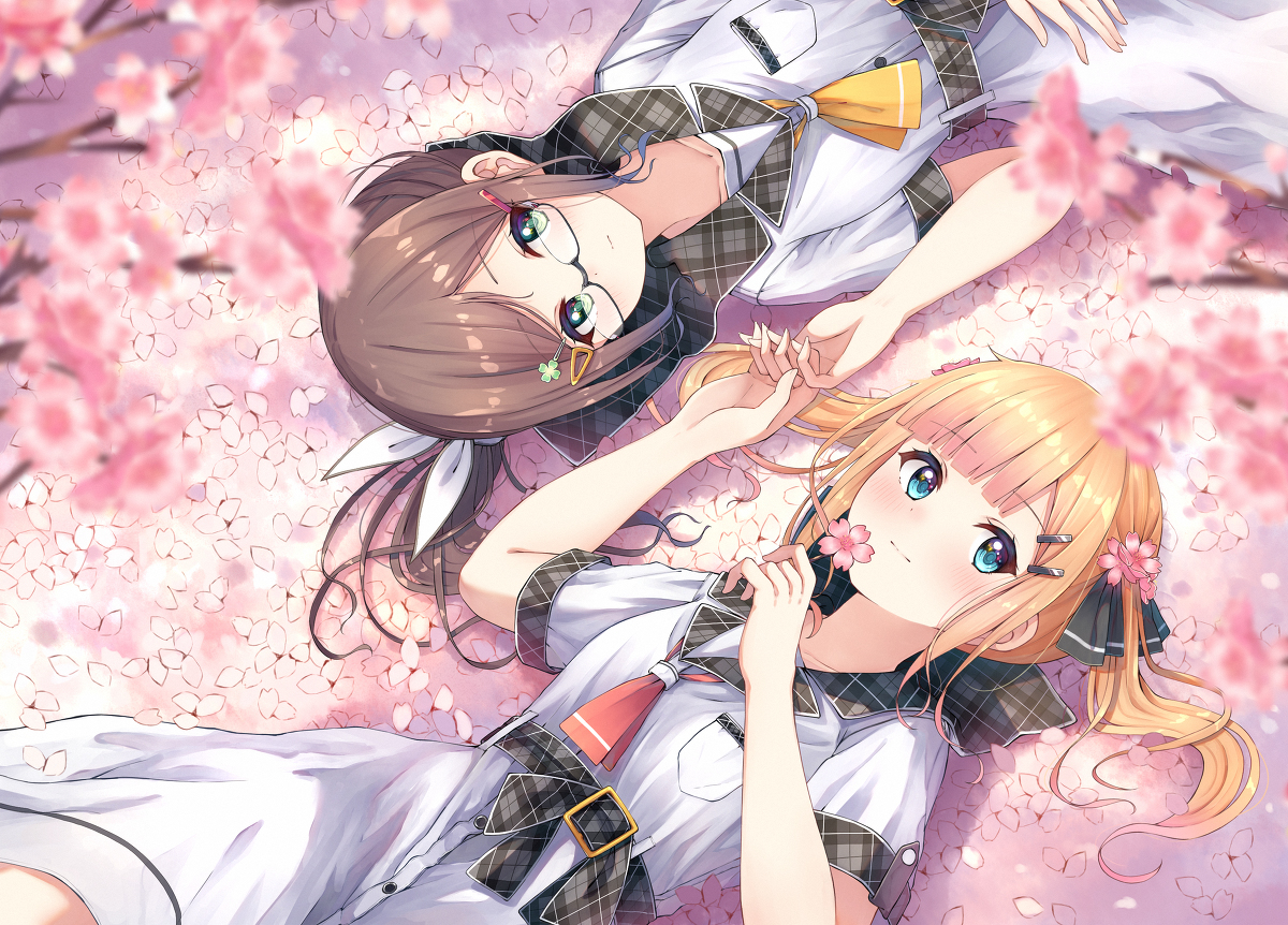 This is a pixiv picture whose title is 出会いの春.