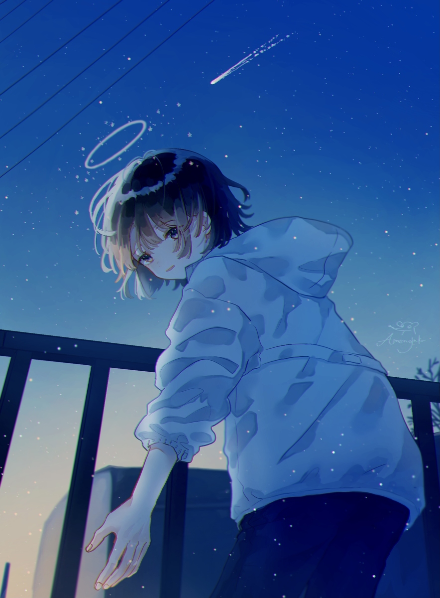 This is a pixiv picture whose title is せめて　忘れないでね.