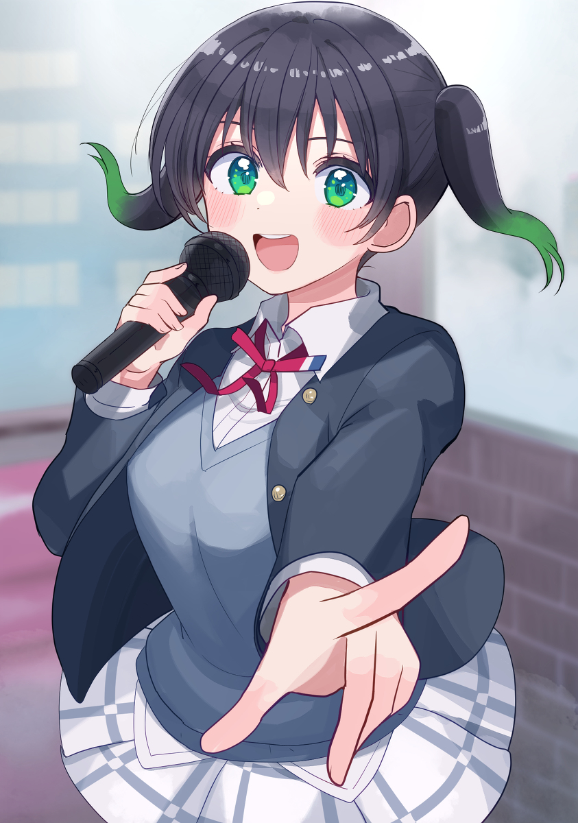 This is a pixiv picture whose title is OPマイク侑ちゃん.