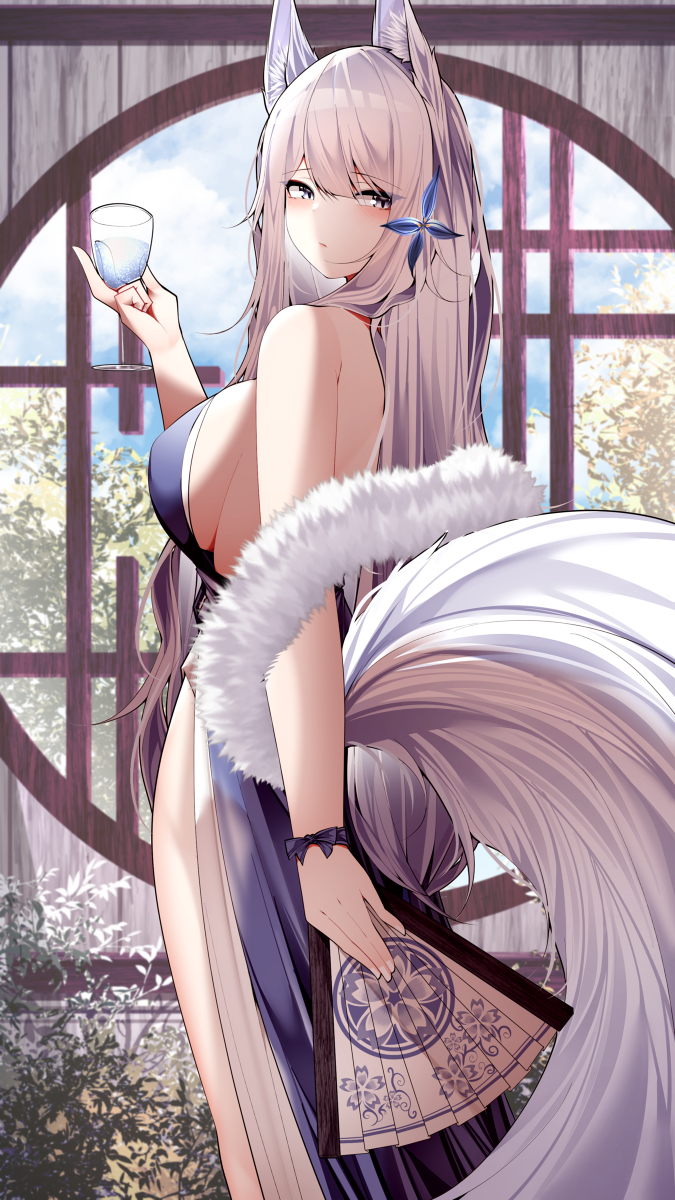 This is a pixiv picture whose title is 信濃.