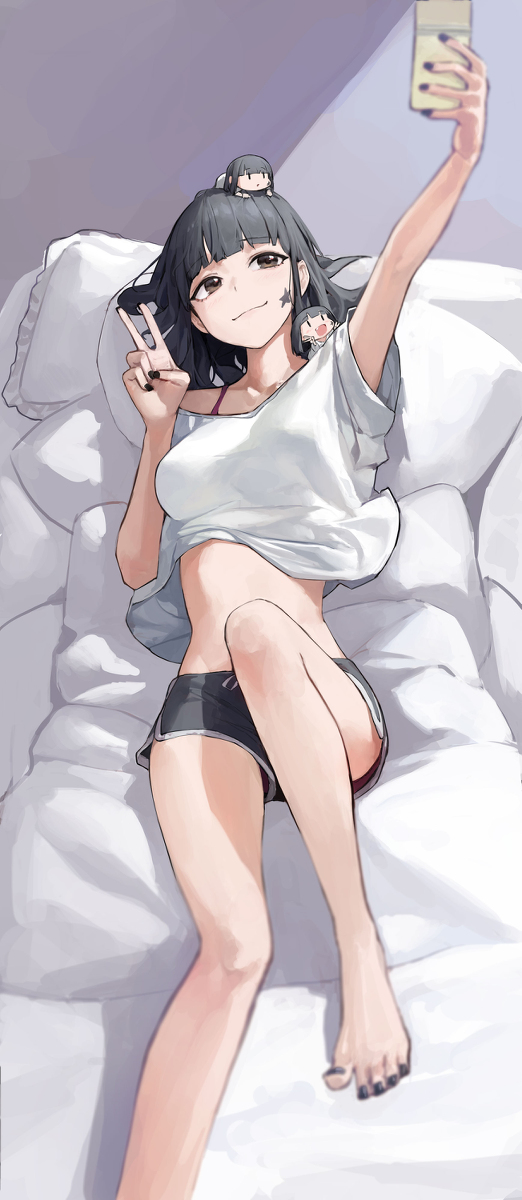 This is a pixiv picture whose title is 셀카.