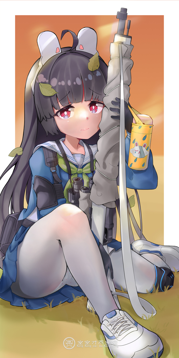 This is a pixiv picture whose title is 【差分需解锁】美游走光喽.