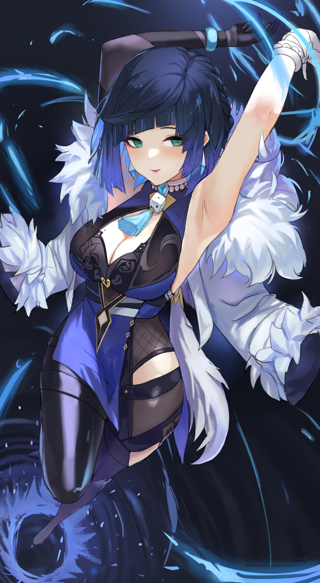 This is a pixiv picture whose title is 夜蘭.
