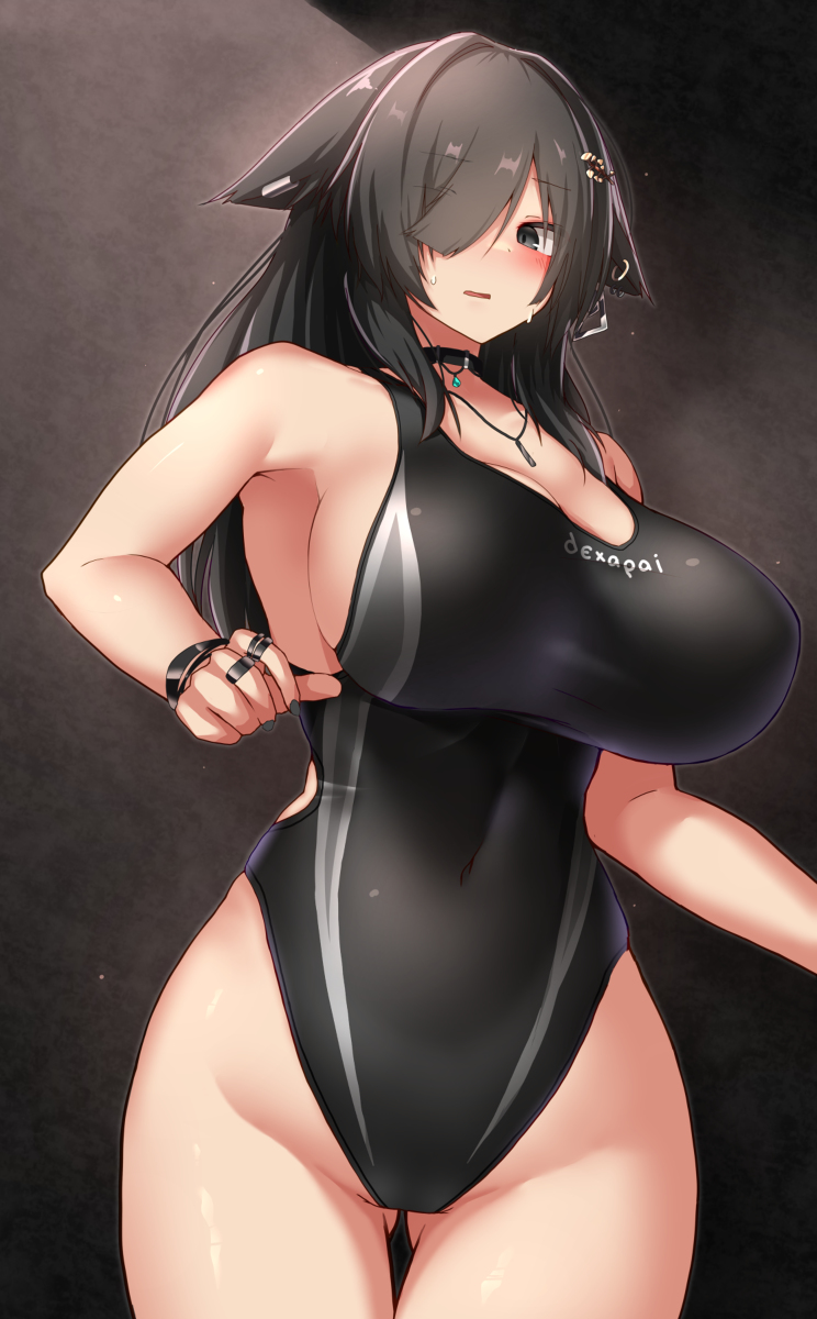 This is a pixiv picture whose title is ふれんどさん競泳水着.