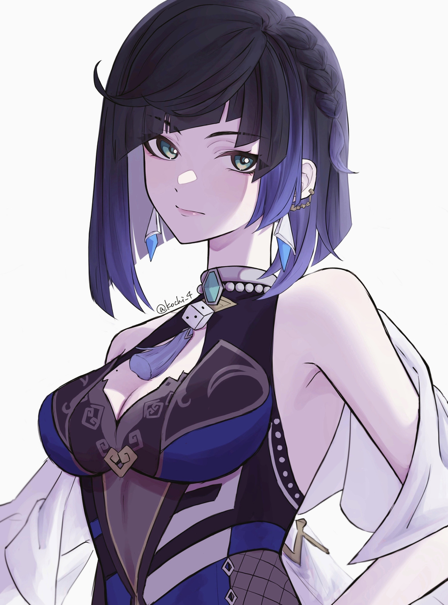This is a pixiv picture whose title is 夜蘭さん.