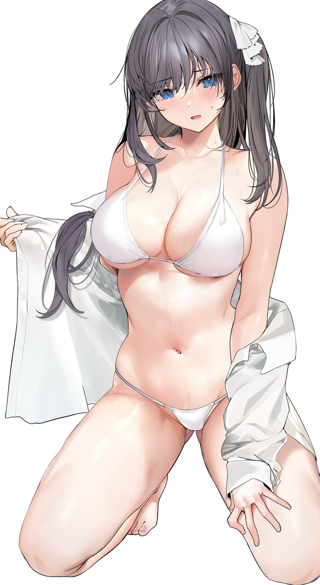This is a pixiv picture whose title is 白.