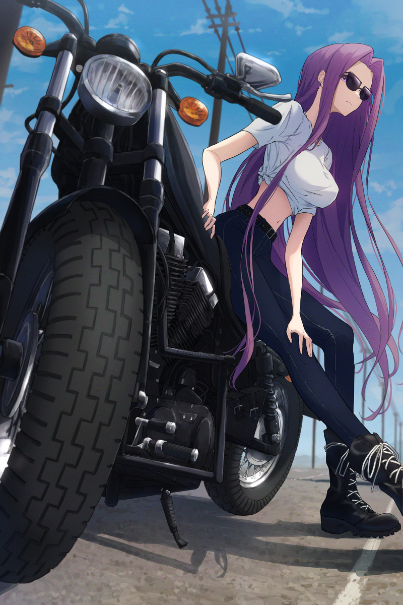 This is a pixiv picture whose title is ライダー.