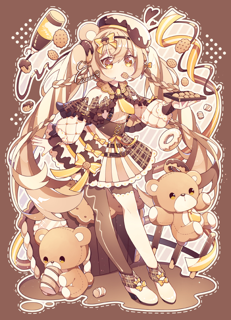 This is a pixiv picture whose title is 🍪🐻.