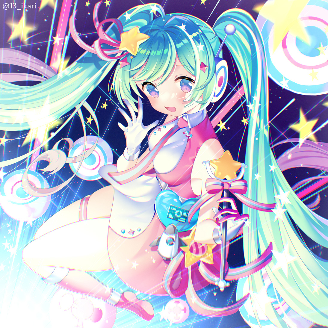 This is a pixiv picture whose title is マジミラミクさん.
