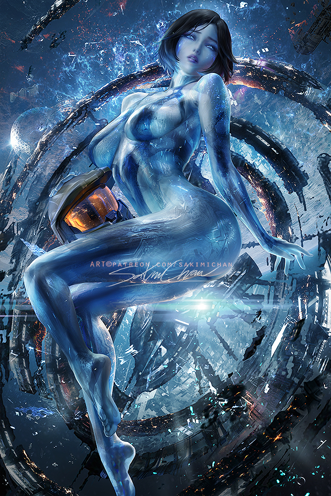 This is a pixiv picture whose title is コルタナ Cortana 科塔娜.