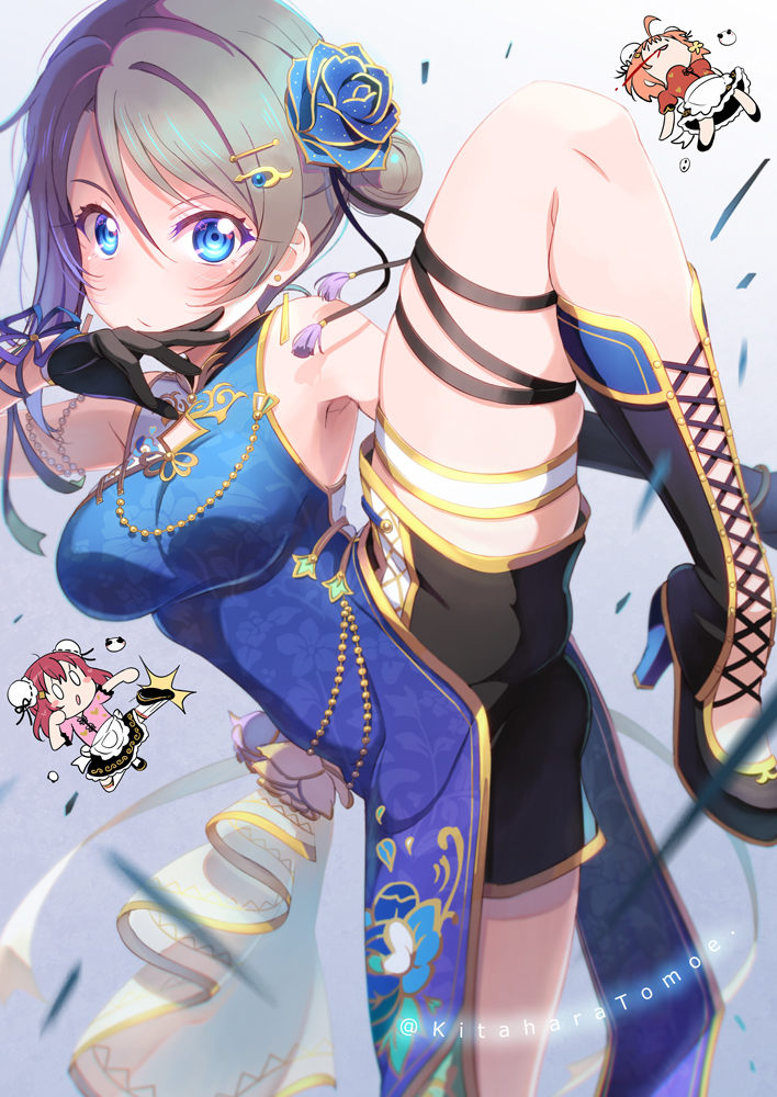This is a pixiv picture whose title is ⚓アチョー！カンフーマスター曜ちゃんであります♪.