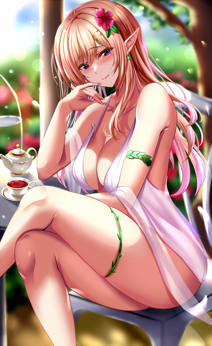 This is a pixiv picture whose title is エロフ.