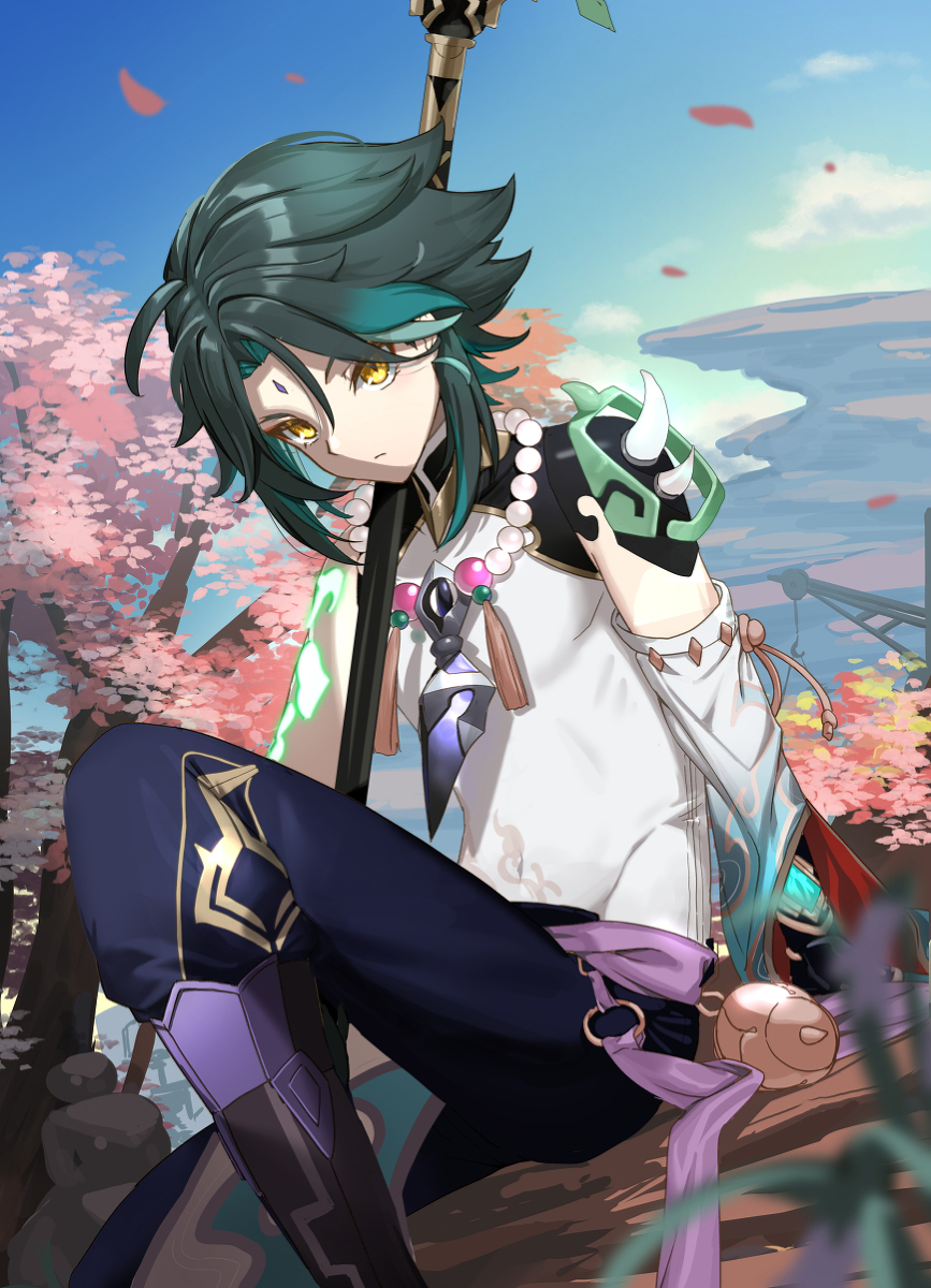 This is a pixiv picture whose title is 魈.