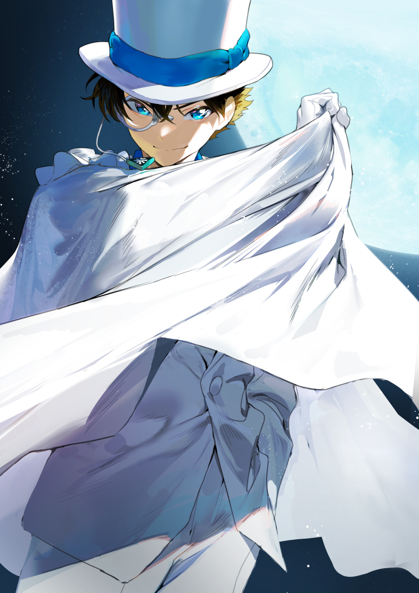 This is a pixiv picture whose title is 怪盗キッド.