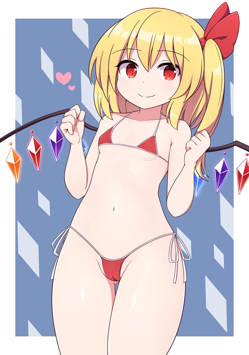 This is a pixiv picture whose title is マイクロ水着フランちゃん.