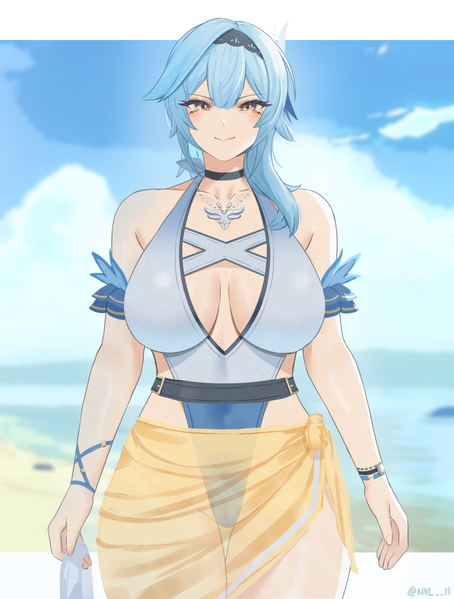 This is a pixiv picture whose title is Eula.