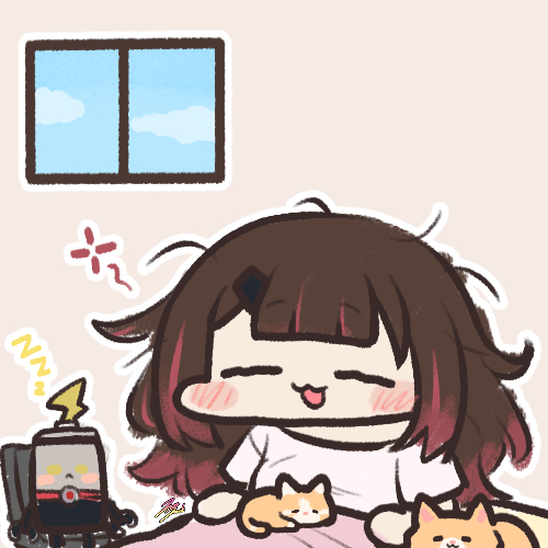This is a pixiv picture whose title is 🔋🐱🤖🐱.