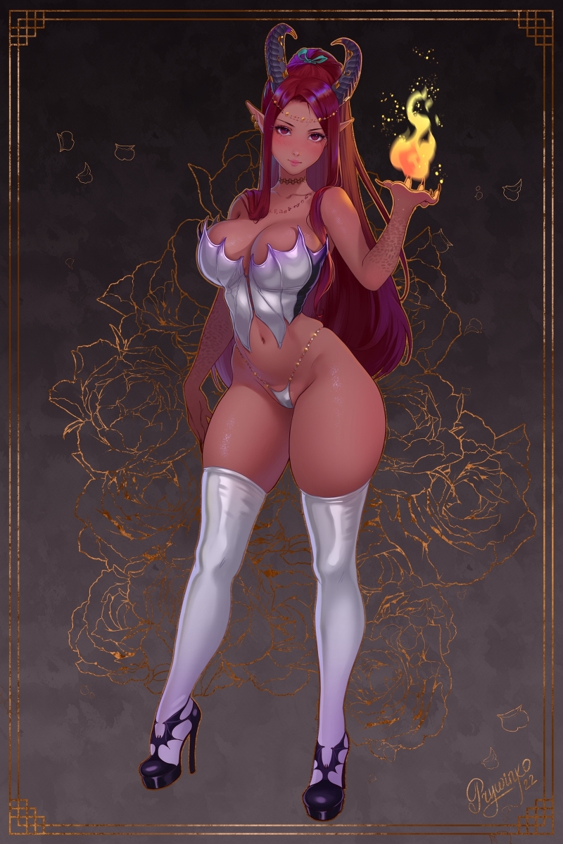 This is a pixiv picture whose title is OC Voxlyn.