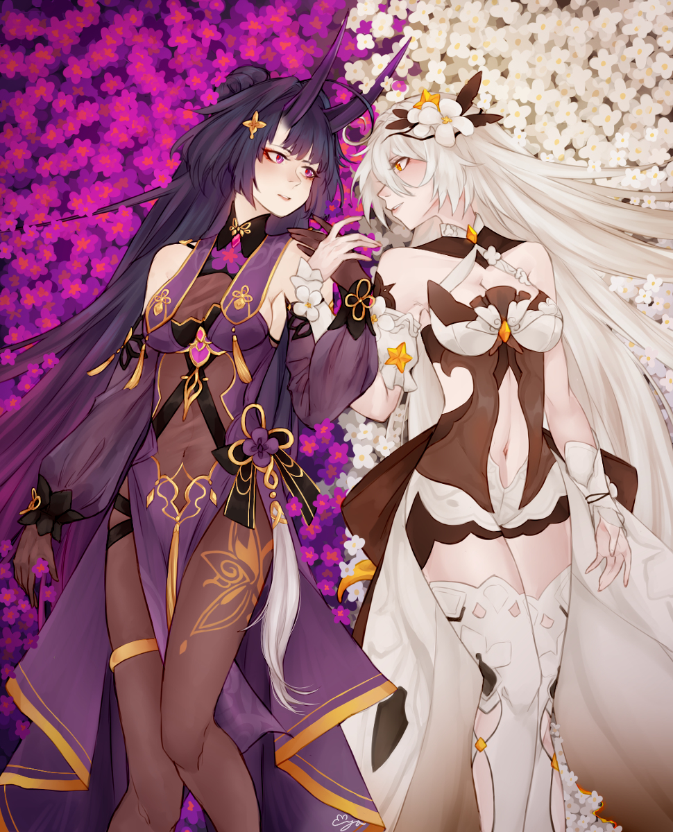 This is a pixiv picture whose title is 🌸🌼.