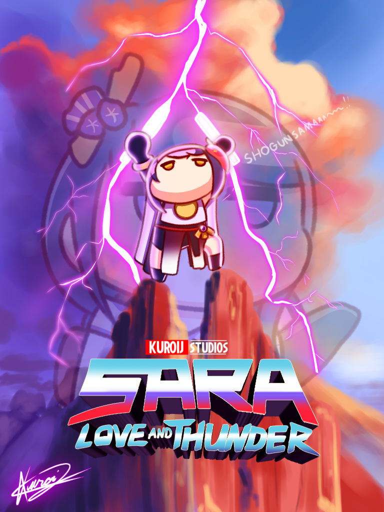 This is a pixiv picture whose title is 💜SARA LOVE AND THUNDER⚡️.