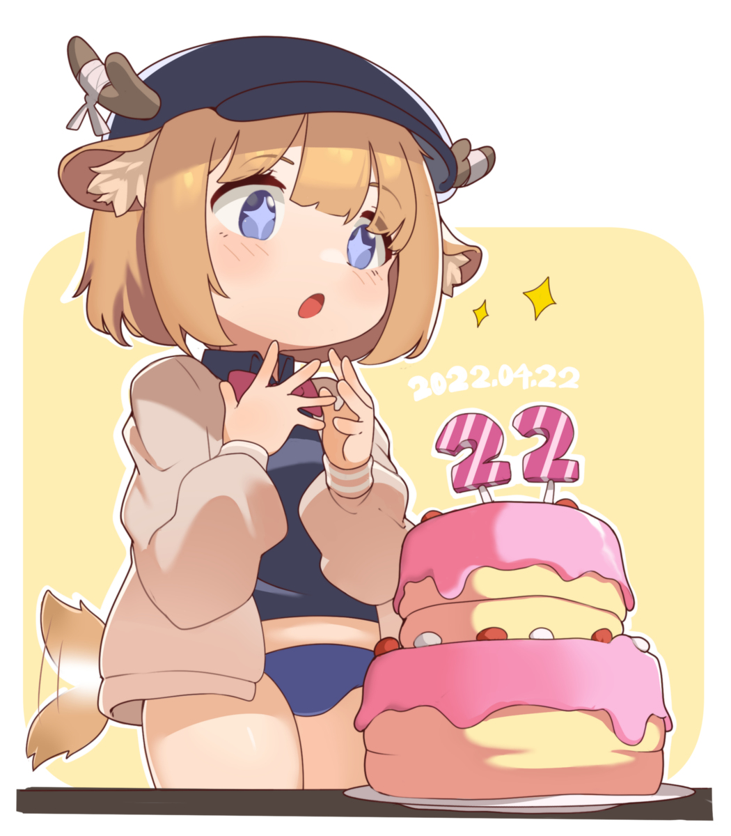 This is a pixiv picture whose title is Happy birthday to myself~~🎂.