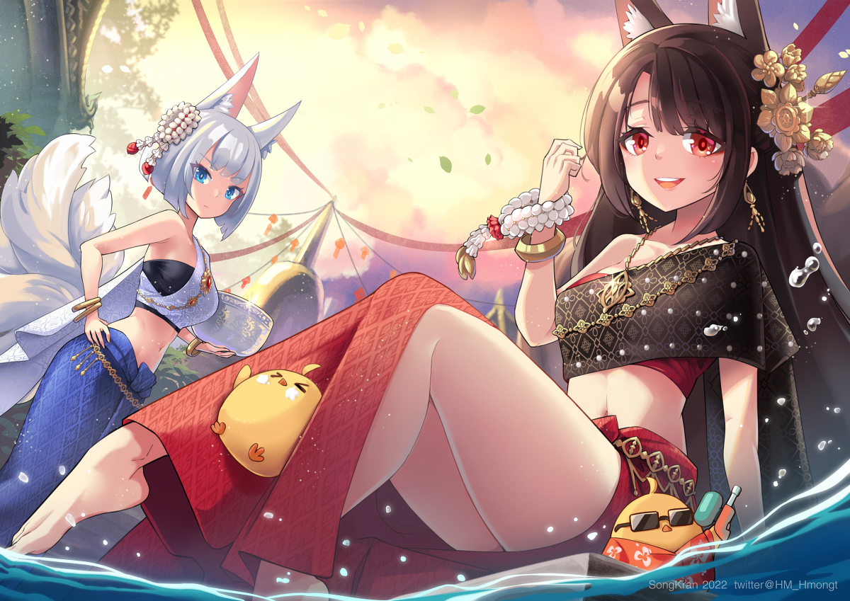 This is a pixiv picture whose title is SongKran2022.